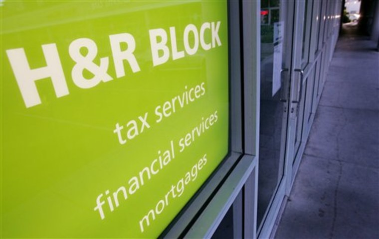 An H&R Block office is seen in a Sunnyvale, Calif. the 2010 tax season may be over, but it's not too early to think about 2011 taxes. Congress established some of the parameters for the 2011 tax year even before the year began.